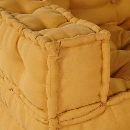 Modulsofa enhet 2 pcs Gul 140 x 70 x 56 cm Tyg
