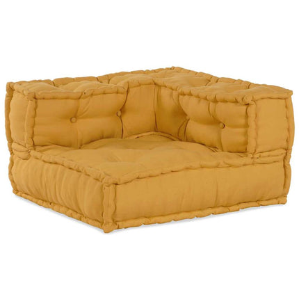 Modulsofa enhet 2 pcs Gul 140 x 70 x 56 cm Tyg