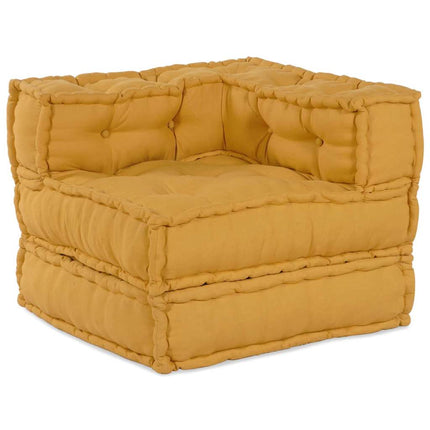 Modulsofa enhet 4 pcs Gul Tyg