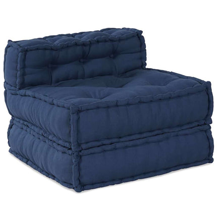 Modulsofa enhet 4 pcs Indigo Tyg