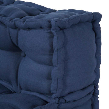 Modulsofa enhet 4 pcs Indigo Tyg