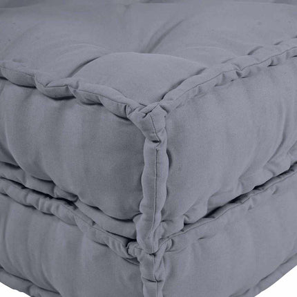 Modulsofa enhet 2 pcs Grå 140 x 70 x 56 cm Tyg