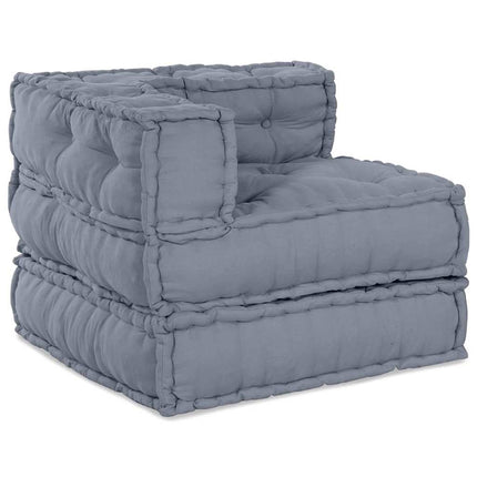 Modulsofa enhet 3 pcs Grå Tyg