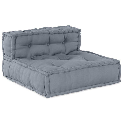 Modulsofa enhet 3 pcs Grå Tyg