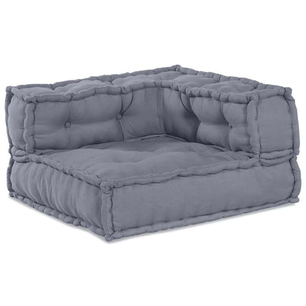 Modulsofa enhet 3 pcs Grå Tyg