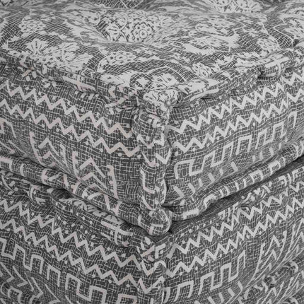 Modulsofa enhet 2 pcs Ljusgrå 140 x 70 x 36 cm Tyg