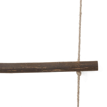 Väggdekorationer stegformade 2 st 30x100 cm naturlig gren