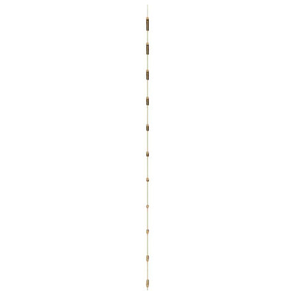 Väggdekoration stegformad 50x200 cm naturlig gren