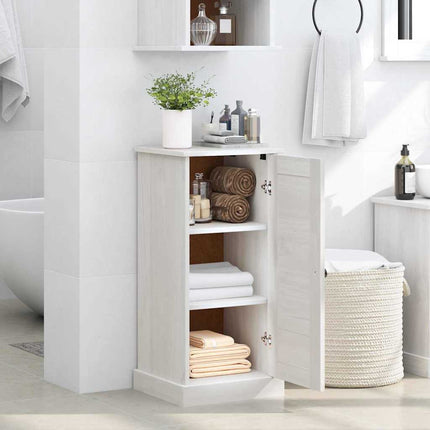 Badrumsskåp VIGO Vit och antikvit 37,5 x 34 x 80 cm Massiv furu