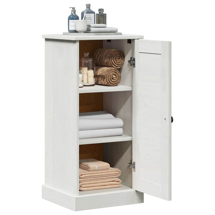 Badrumsskåp VIGO Vit och antikvit 37,5 x 34 x 80 cm Massiv furu
