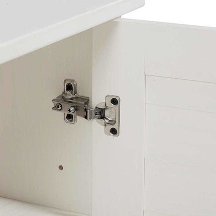 Badrumsskåp VIGO Vit och antikvit 68 x 34 x 80 cm Massiv furu
