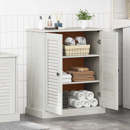 Badrumsskåp VIGO Vit och antikvit 68 x 34 x 80 cm Massiv furu