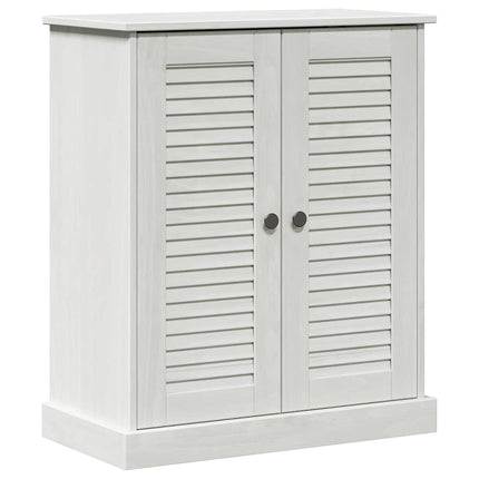 Badrumsskåp VIGO Vit och antikvit 68 x 34 x 80 cm Massiv furu