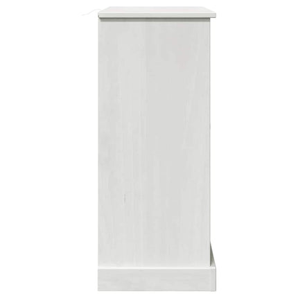 Badrumsskåp VIGO Vit och antikvit 68 x 34 x 80 cm Massiv furu