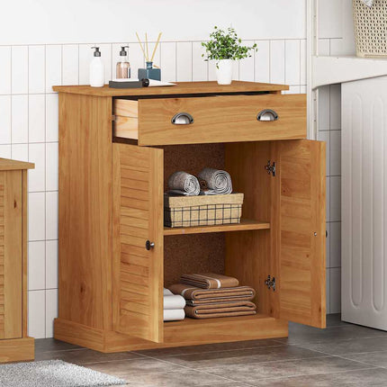 Badrumsskåp med hylla VIGO Brun och honungsgul 68 x 34 x 80 cm