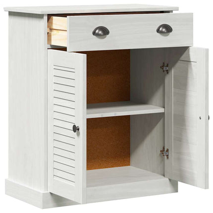 Badrumsskåp VIGO Vit och antikvit 68 x 34 x 80 cm Massiv furu