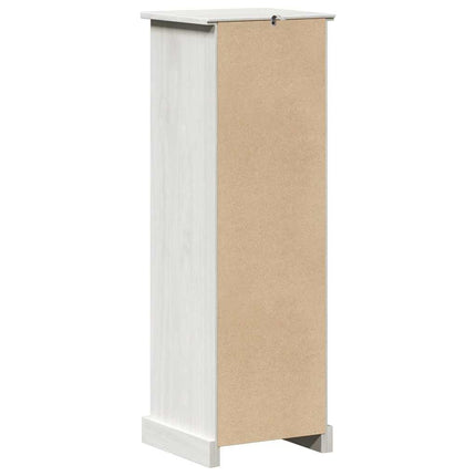 Badrumsskåp VIGO Vit och antikvit 37 x 34 x 110 cm Massiv furu