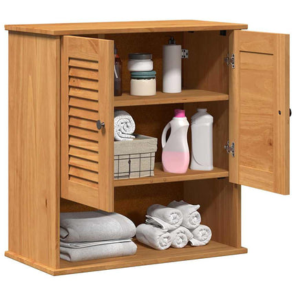 Badrumsskåp VIGO Brun och honungsgul 67,5 x 34 x 71,5 cm