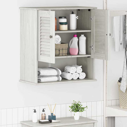 Badrumsskåp med hylla VIGO Vit och antikvit 67,5 x 34 x 71,5 cm