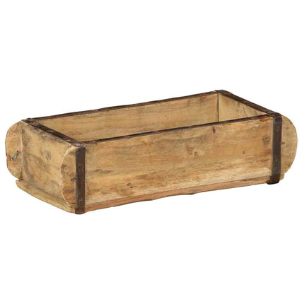 Bricka 4 st Brun 30 x 15 x 9 cm Solid återvunnen trä