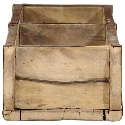 Bricka med lagring Brun 57 x 15 x 9 cm Solid återvunnen trä