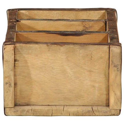 Bricka 4 pcs Brun 30 x 14 x 9 cm Solid återvunnen trä