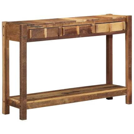 Konsolbord med låda Brun 107 x 33 x 76 cm Solid återvunnen trä
