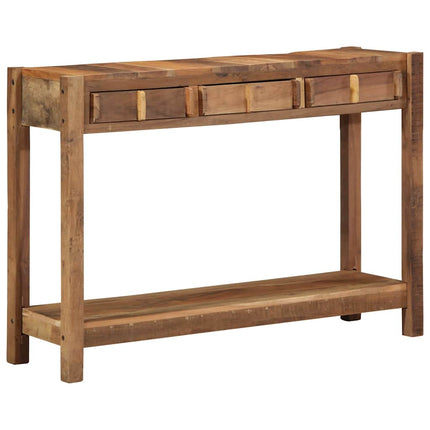 Konsolbord med låda Brun 107 x 33 x 76 cm Solid återvunnen trä