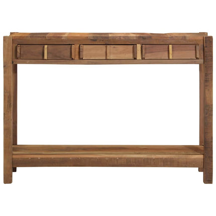 Konsolbord med låda Brun 107 x 33 x 76 cm Solid återvunnen trä