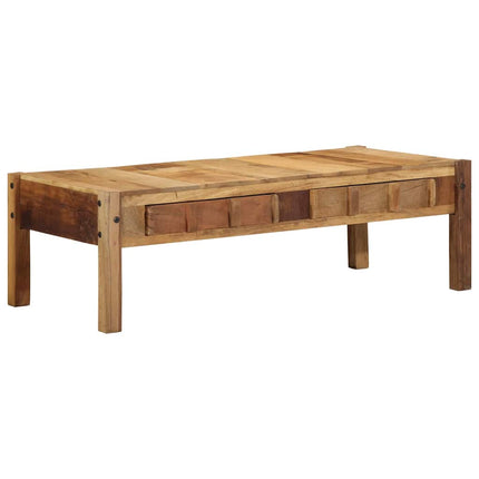 Kaffeebord med låda Brun 110 x 54 x 35 cm Solid återvunnen trä