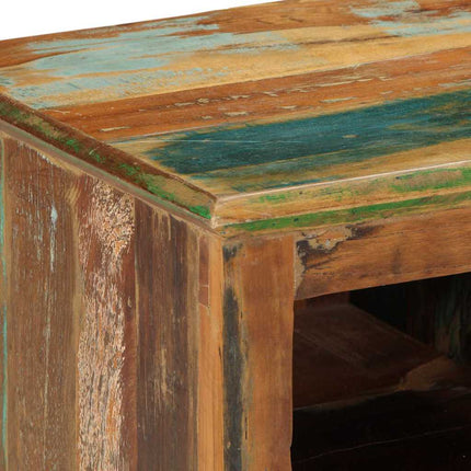 Skoskåp med hylla Brun 110 x 35 x 40 cm Solid återvunnen trä