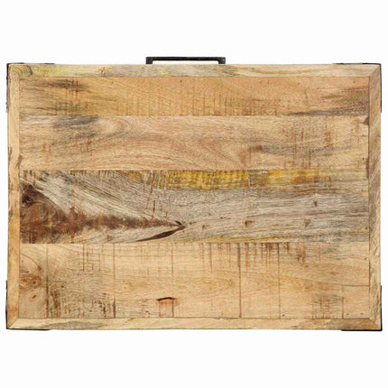 Köksvagn Brun 55 x 40 x 80 cm Massivt mangoträ