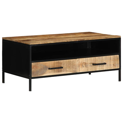 Kaffeebord Brun 90 x 50 x 40 cm Massivt Mangoträd och Metall
