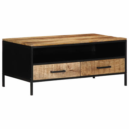 Kaffeebord Brun 90 x 50 x 40 cm Massivt Mangoträd och Metall