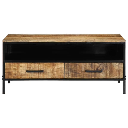 Kaffeebord Brun 90 x 50 x 40 cm Massivt Mangoträd och Metall