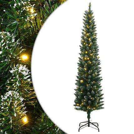 Plastgran smal 300 LEDs 210 cm