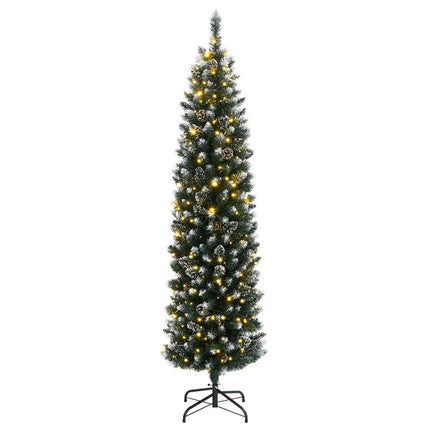 Plastgran smal 300 LEDs 240 cm