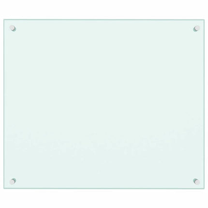 Stänkskydd 2 st vit 70x60 cm härdat glas