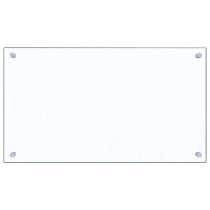 Stänkskydd 2 st transparent 70x40 cm härdat glas