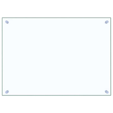 Stänkskydd 2 st transparent 70x50 cm härdat glas