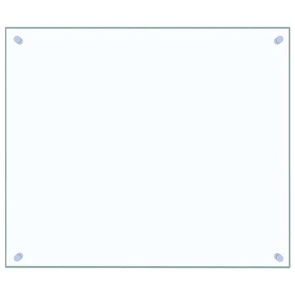 Stänkskydd 2 st transparent 70x60 cm härdat glas