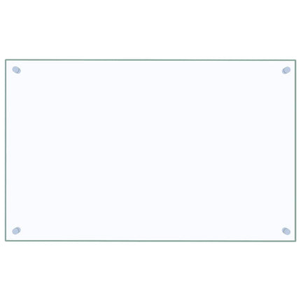 Stänkskydd 2 st transparent 80x50 cm härdat glas