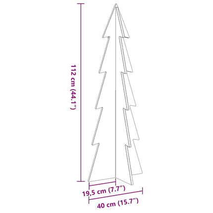 Julgran trä vit 112 cm massiv furu