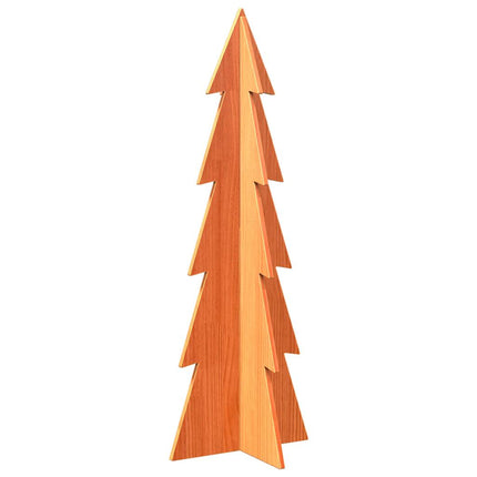 Julgran trä vaxbrun 112 cm massiv furu