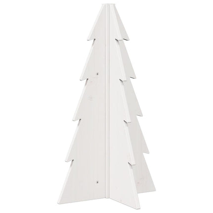 Julgran trä vit 69,5 cm massiv furu