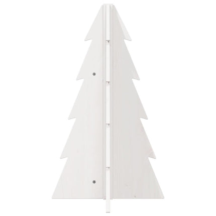 Julgran trä vit 69,5 cm massiv furu
