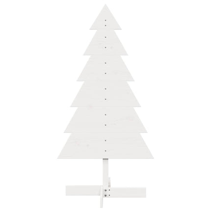 Julgran trä vit 120 cm massiv furu