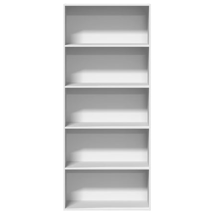 Bokhylla vit 80x30x189 cm konstruerat trä