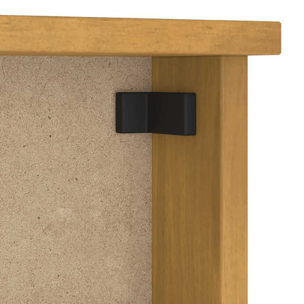 Vägghängd klädhängare SANDNES 45x12x35 cm massiv trä furu