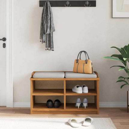 Hallbänk SANDNES 87x40x50 cm massiv trä furu